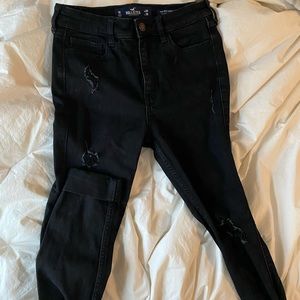 Hollister Black Ripped Jeans